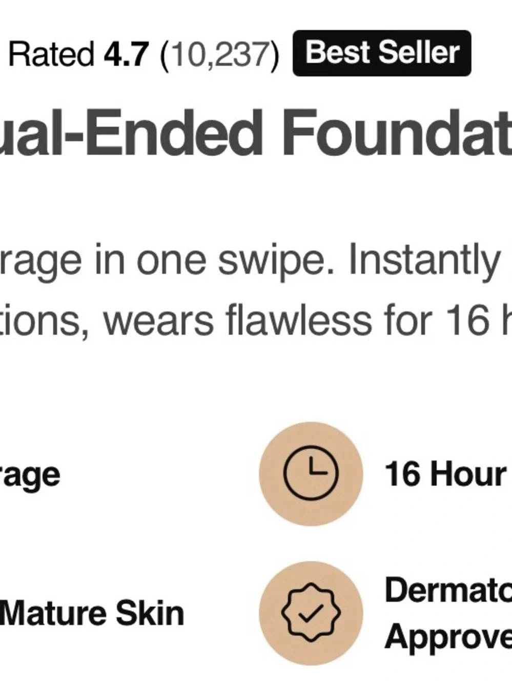 Korean Skincare Natural Beige Stick Foundation with Built-In Brush